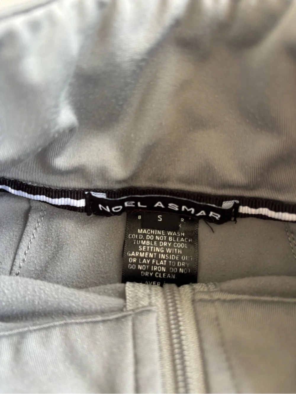 Noel Asmar size small 1/4 zip pullover grey equestrian top